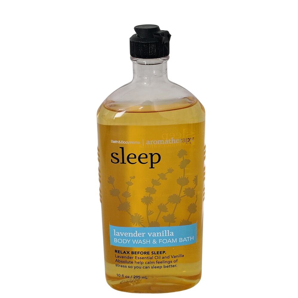 Bath & Body Works Lavender Vanilla Body Wash Foam Sleep Aromatherapy 10 oz. NEW